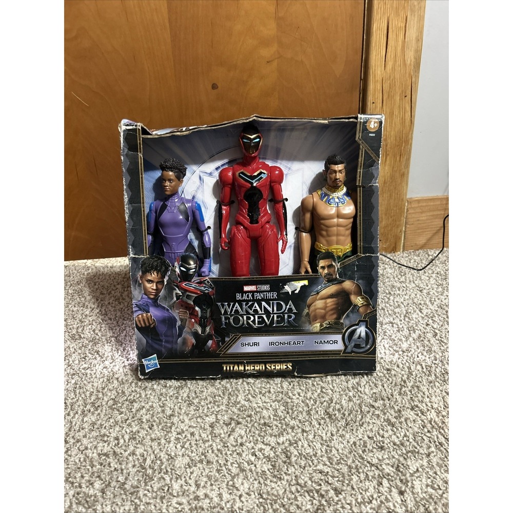 Black Panther Wakanda Forever‎ Action Figure 3 Pack: Shuri, Ironheart Namor New
